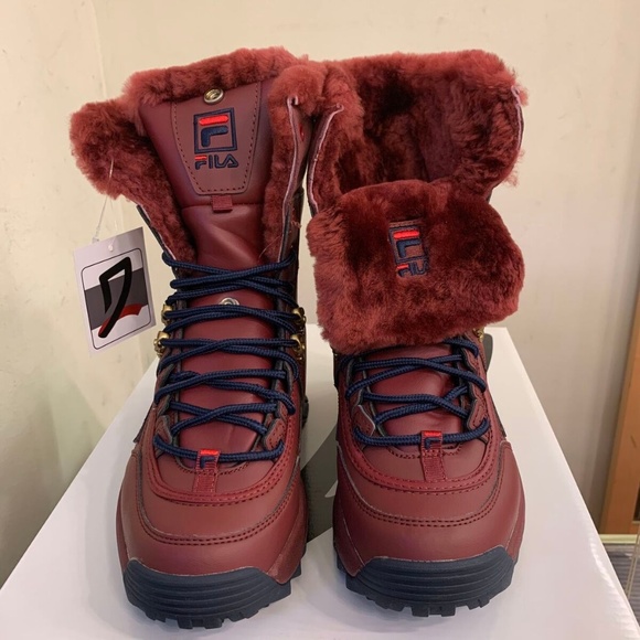 fila boots womens fur